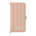 NATURAL　design iPhone17用 手帳型ケース FLUFFY コーラル IP25-61-FFY05
