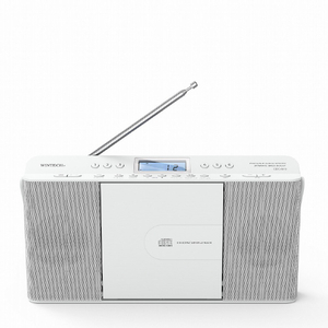 WINTECH CDクロックラジオ ホワイト CDC-810W-イメージ2