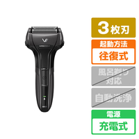 IZUMI 3枚刃シェーバー オリジナル S-DRIVE ブラック IZF-VE530-K