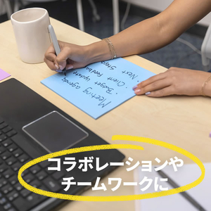 スリーエム ポストイット 強粘着 ビッグノート 152×152 ブルー FCK179C-BN-6BLU-イメージ8