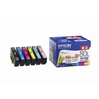 エプソン インクカートリッジ(Lサイズ) 6色セット IC6CL80L