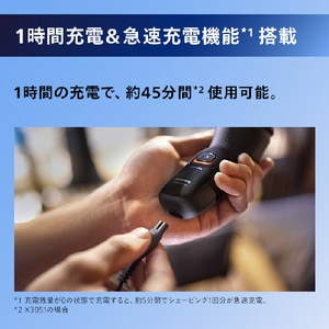 フィリップス 3枚刃シェーバー Shaver 3000X Series ブラック X3051/00-イメージ7