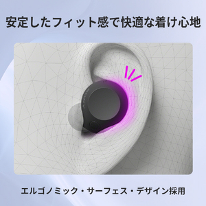 SONY ワイヤレスノイズキャンセリングステレオヘッドセット グラスブルー WFC710NL-イメージ10