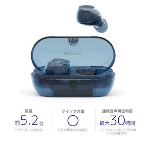 SONY ワイヤレスノイズキャンセリングステレオヘッドセット グラスブルー WFC710NL-イメージ2