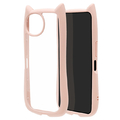 ラスタバナナ AQUOS wish6用 猫耳ケース TPU×PC スモーキーピンク 9546AW6HPSPK