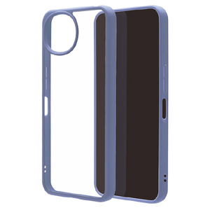 ラスタバナナ AQUOS wish6用 ハイブリッドケース TPU×PC ブルー＊クリア 9553AW6HPBL-イメージ1