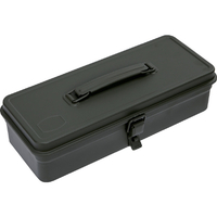 トラスコ トランク型工具箱　３３３Ｘ１３７Ｘ９６．５　つや消しＯＤ 25mmシリンダ錠取付可能(別売) T-320MOD