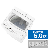 AQUA 全自動洗濯機(5．0kg) e angle select ホワイト AQW-5E5(W)