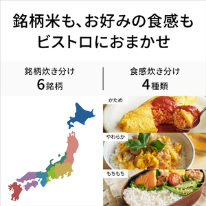 パナソニック 可変圧力IHジャー炊飯器(5．5合) Bistro ライトグレージュ SR-X710E-H-イメージ12