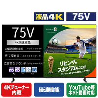 TVS REGZA 75V型4Kチューナー内蔵4K対応液晶テレビ REGZA 75E670R