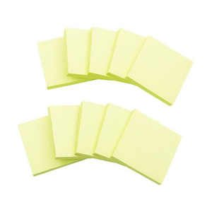 ハピラ 再生紙ふせんノート 75×75mm グリーン 10冊 FCK126B-P7575GR-イメージ2