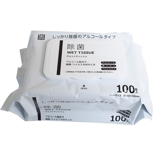 ＡＩ－ＷＩＬＬ 除菌 ウェットティッシュ アルコールタイプ 厚手 100枚 FC89679-イメージ2