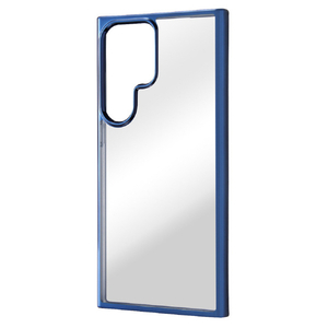レイアウト Galaxy S23 Ultra用TPUソフトケース META Frame ブルー RT-GS23UHT2/AM-イメージ1