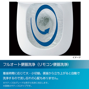 LIXIL 「標準工事＋引取料金込み」 LIXIL サティスS グレード5(内装工事なし)ピュアホワイト・ブースター無 サティスS ピュアホワイト ｻﾃｲｽSHU5102024BW1-イメージ4