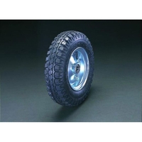 エスコ 車輪 空気入 スティールリム ベアリング 300×100mm FCY9529-EA986MX-310