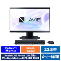 NEC 23．8型高性能デスクトップ e angle select LAVIE A23 ファインブラック PC-A2355LAB-E6B