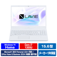 NEC 15．6型高性能ノートブック LAVIE N15 パールホワイト PC-N157CLAW