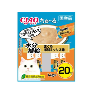 いなば CIAO ちゅーる 水分補給まぐろ 海鮮ミックス味 14g×20P FC016RK-イメージ1