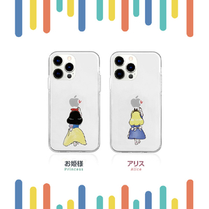 AKAN iPhone 14 Plus用ソフトクリアケース お姫様 AK23554I14M-イメージ3