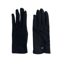 ウインセス 礼装用手袋 黒 綿 ホック 滑り止め付き LL 1袋(12双入) 5001H-BK-LL-12P FCK370A-69-4693-10