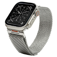ラスタバナナ APPLE WATCH 4-11/SE1-3/ULTRA1-3 44/45/46/49MM ULTRA STYLE MESHステンレスバンド シルバー RAWST4411SV