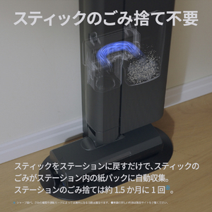 SHARP 紙パック式コードレススティッククリーナー ステーションタイプ RACTIVE Air STATION グレー系 EC-CR1-H-イメージ11
