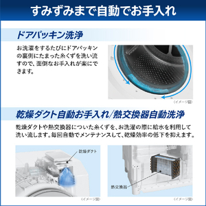東芝 【左開き】ドラム式洗濯乾燥機 ZABOON ボルドーブラウン TW-127XP5L(T)-イメージ17