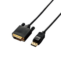エレコム DisplayPort用DVI変換ケーブル ブラック CAC-DPDVI20BK