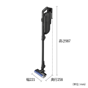 SHARP 紙パック式コードレススティッククリーナー RACTIVE Air POWER ブラック系 EC-KR70A-B-イメージ3