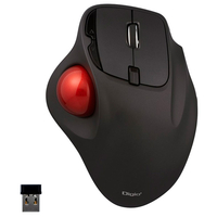 ナカバヤシ スタンダード 無線5ボタン光学式親指トラックボール ブラック MUS-TRIF175BK