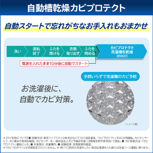 東芝 10．0kgインバーター洗濯乾燥機 ZABOON ボルドーブラウン AW-10VP4(T)-イメージ17