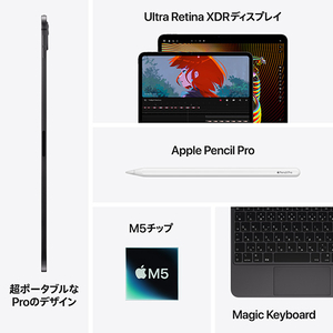 Apple 11インチiPad Pro Wi-Fiモデル 512GB(標準ガラス搭載) 11インチiPad Pro Wi-Fiモデル スペースブラック MDWM4J/A-イメージ8