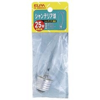 エルパ 25W シャンデリア球 クリア G-60H(C)