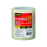 3M 透明粘着テープNO.500 幅12mm×長さ50m 10巻 F840773-500-3-12-10P