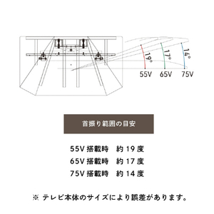 朝日木材 壁寄せテレビスタンド アッシュグレー木目+ブラック WS-RS750-AG-イメージ7