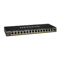 NETGEAR 16ポート PoE+(115W)アンマネージスイッチ GS300シリーズ GS316P-100AJS