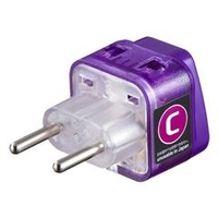 サンワサプライ 海外電源変換アダプタ　エレプラグW-C（ヨーロッパ全域） TR-AD14