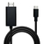 ラスタバナナ iPhone 15/スマホ用 Type-C→HDMI 変換ケーブル 2．5m ブラック R25CACH02BK-イメージ1