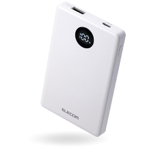 エレコム 半固体モバイルバッテリー(5000mAh/22．5W) ホワイト DE-C85-5000WH-イメージ2