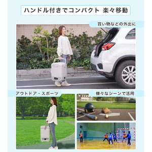 YUASA コンプレッサー式ポータブル冷凍・冷蔵庫(12L) グレー YRE-E12G(H)-イメージ8