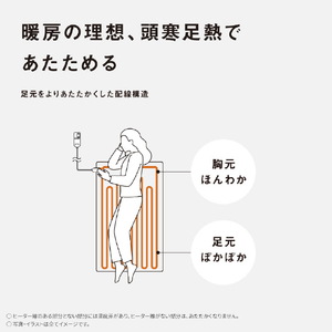 パナソニック 電気しき毛布(シングルSサイズ) ベージュ DB-U13T-C-イメージ8