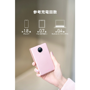 エレコム 半固体モバイルバッテリー(10000mAh/35W) ピンク DE-C86-10000PN-イメージ11