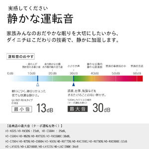 ダイニチ 500ml/h 5．0Lタンク ハイブリッド式加湿器 e angle select コンフォートブラック HD-RXT526E6-K-イメージ6