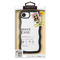 PGA iPhone 16e用ウェーブケース ブラック PG-25KWPT02BK