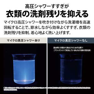 SHARP 8kgドラム洗濯機 ラスターホワイト ES-8XS1-WR-イメージ10