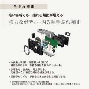 OM SYSTEM PEN ダブルズームキット BLK ブラック OMSYSTEMPENWZKBLK-イメージ6