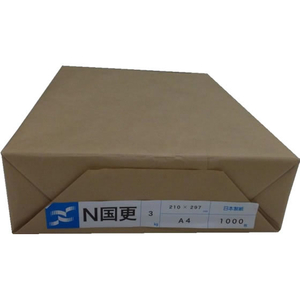 日本製紙 わら半紙 国更 A4 1000枚 F883990-ｸﾆｻﾞﾗA43K1000-イメージ1