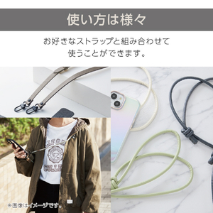エレコム ストラップホールシート/2枚入り/2口タイプ ブラック P-STHD2BKN-イメージ7