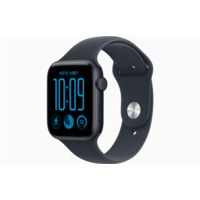 Apple Apple Watch SE 3(GPS + Cellularモデル)- 44mm ミッドナイトアルミニウムケースとネイビーブルースポーツバンド - S/M MJLQ4J/A