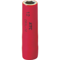 KTC 絶縁工具　９．５ｓｑ．ディープソケット　１２ｍｍ ZB3L-12